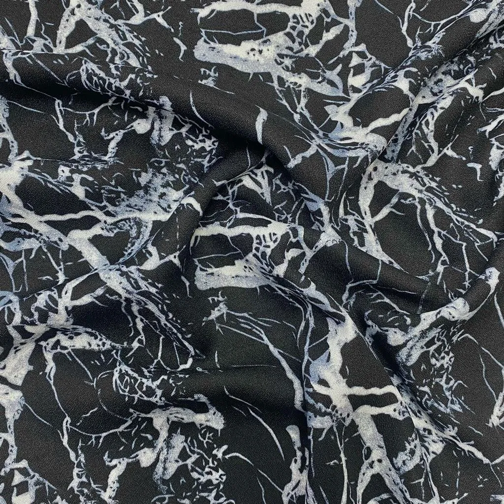 Abstract Print Polyester Fabric