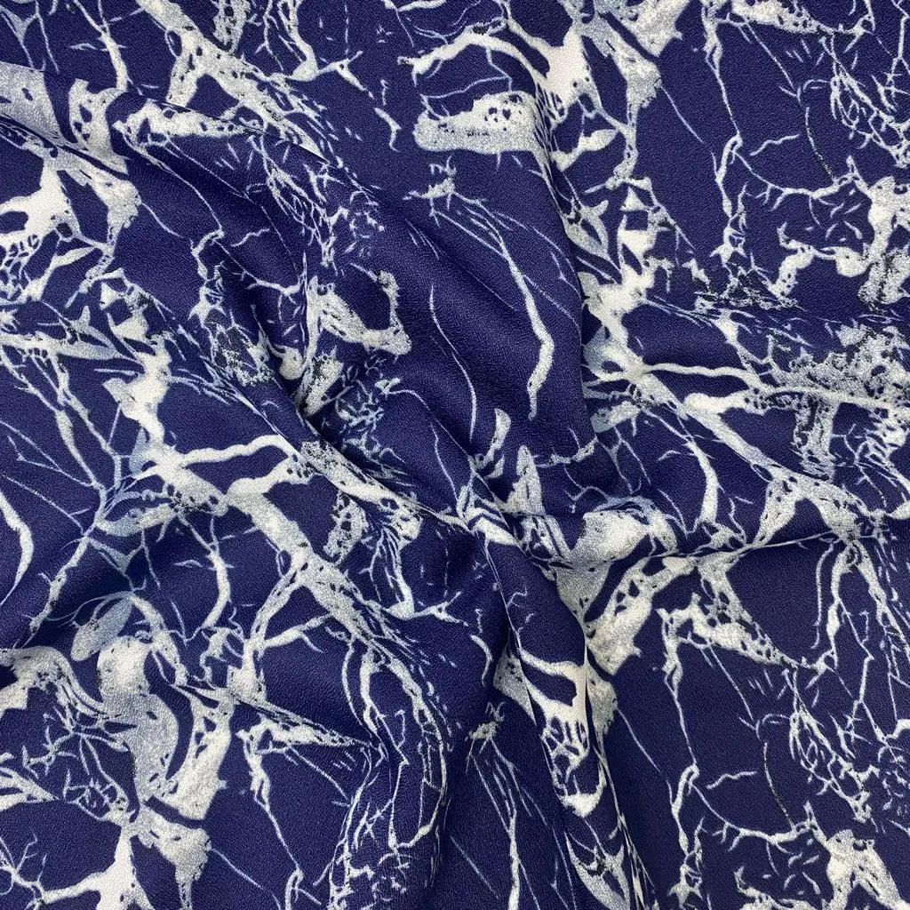 Abstract Print Polyester Fabric