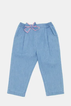 Baby Girls Blue Bow Jeans