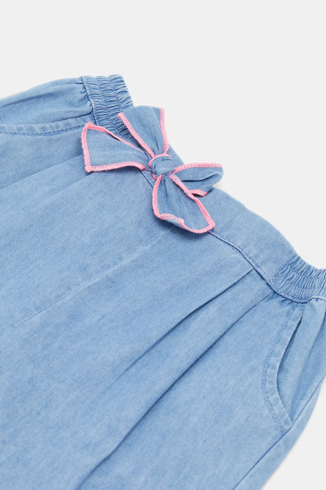 Baby Girls Blue Bow Jeans