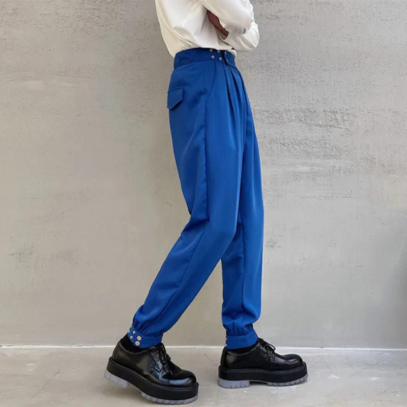 Basic Solid Color Casual Pants