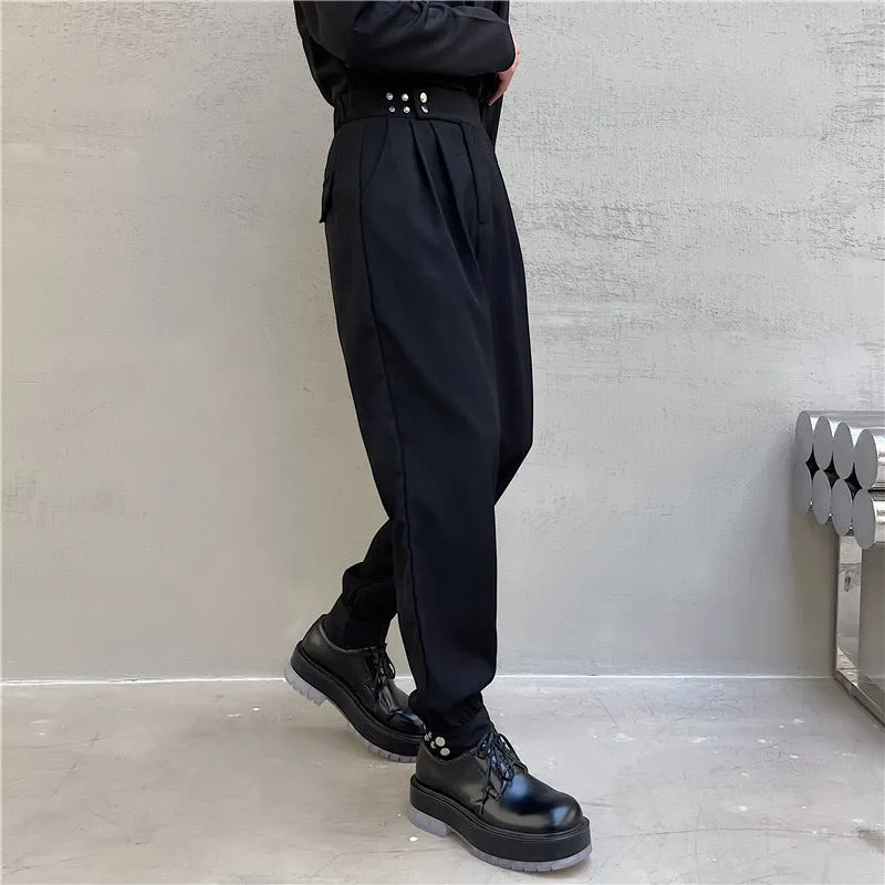 Basic Solid Color Casual Pants