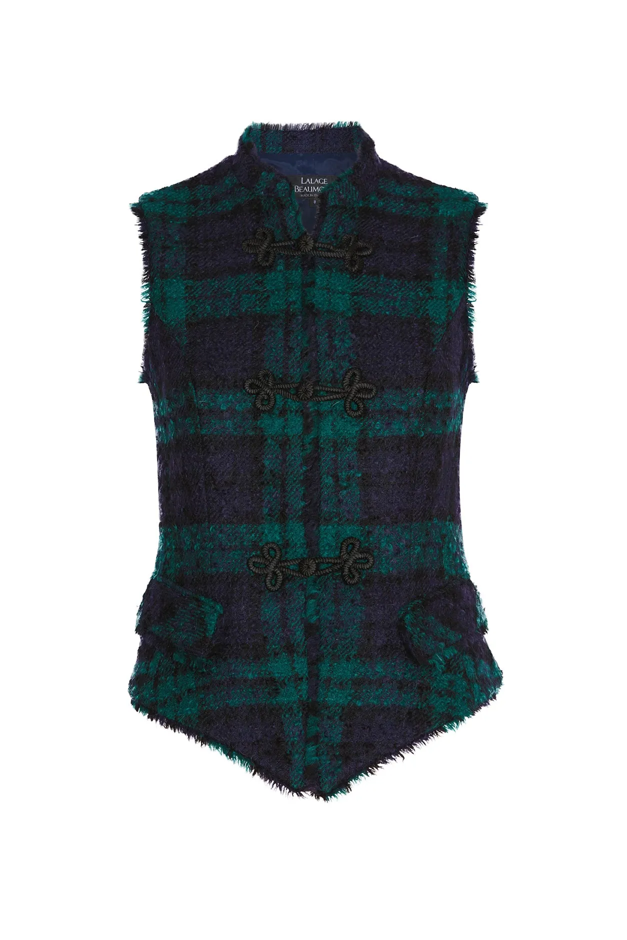 Black Watch Bouclé Tweed Waistcoat - Wendy