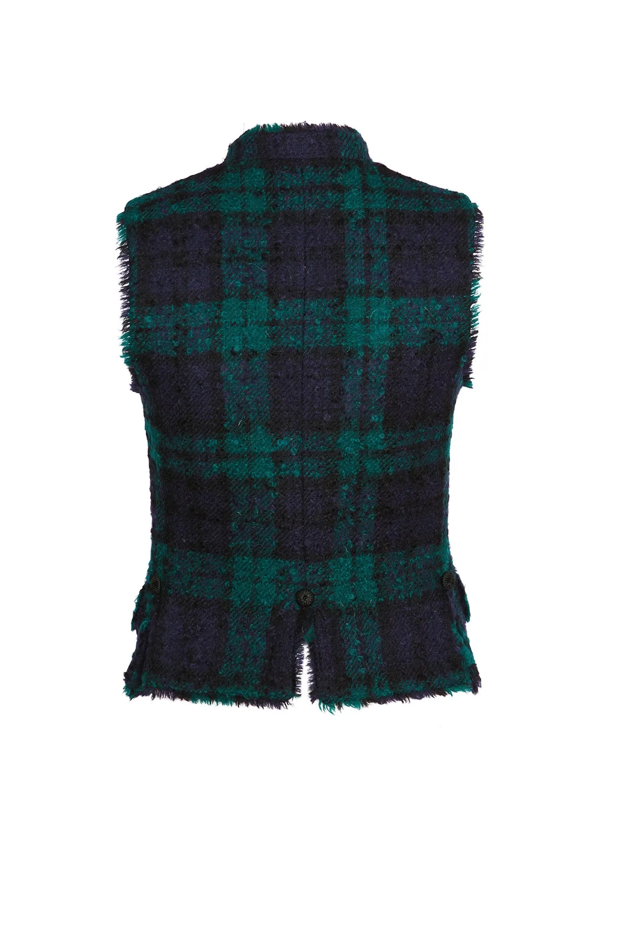 Black Watch Bouclé Tweed Waistcoat - Wendy