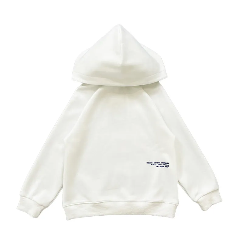 Boy Printed Oversized Hoodie - Off White - SB2311267A