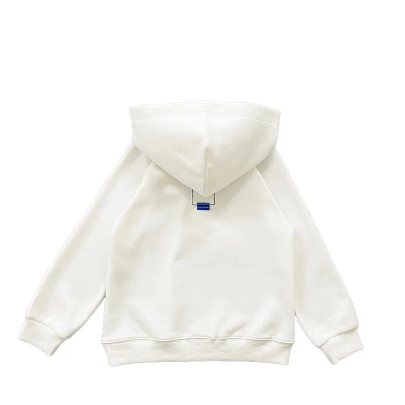 Boy Printed Oversized Hoodie - Off White - SB2311267A