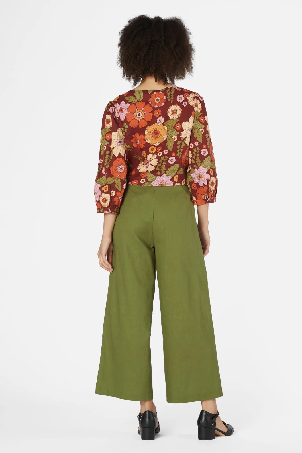 Brandy Floral Tie Blouse