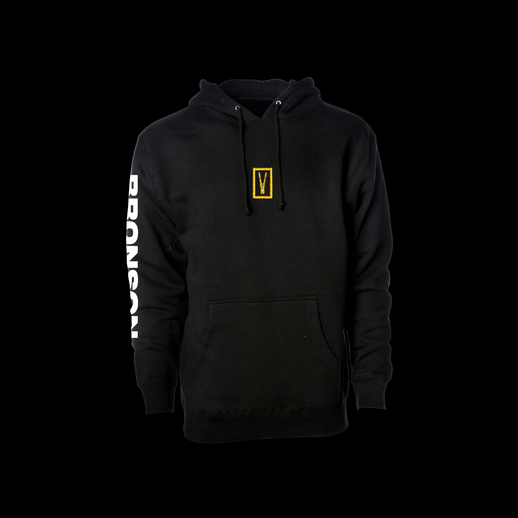 BRONSON Embroidered Hoodie / Black