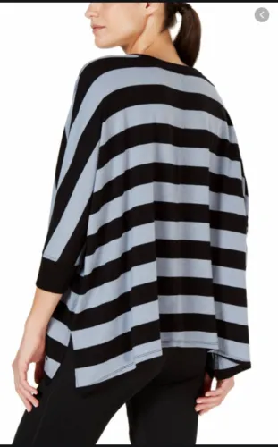 Calvin Klein Rugby-Striped Relaxed Dolman-Sleeve Top