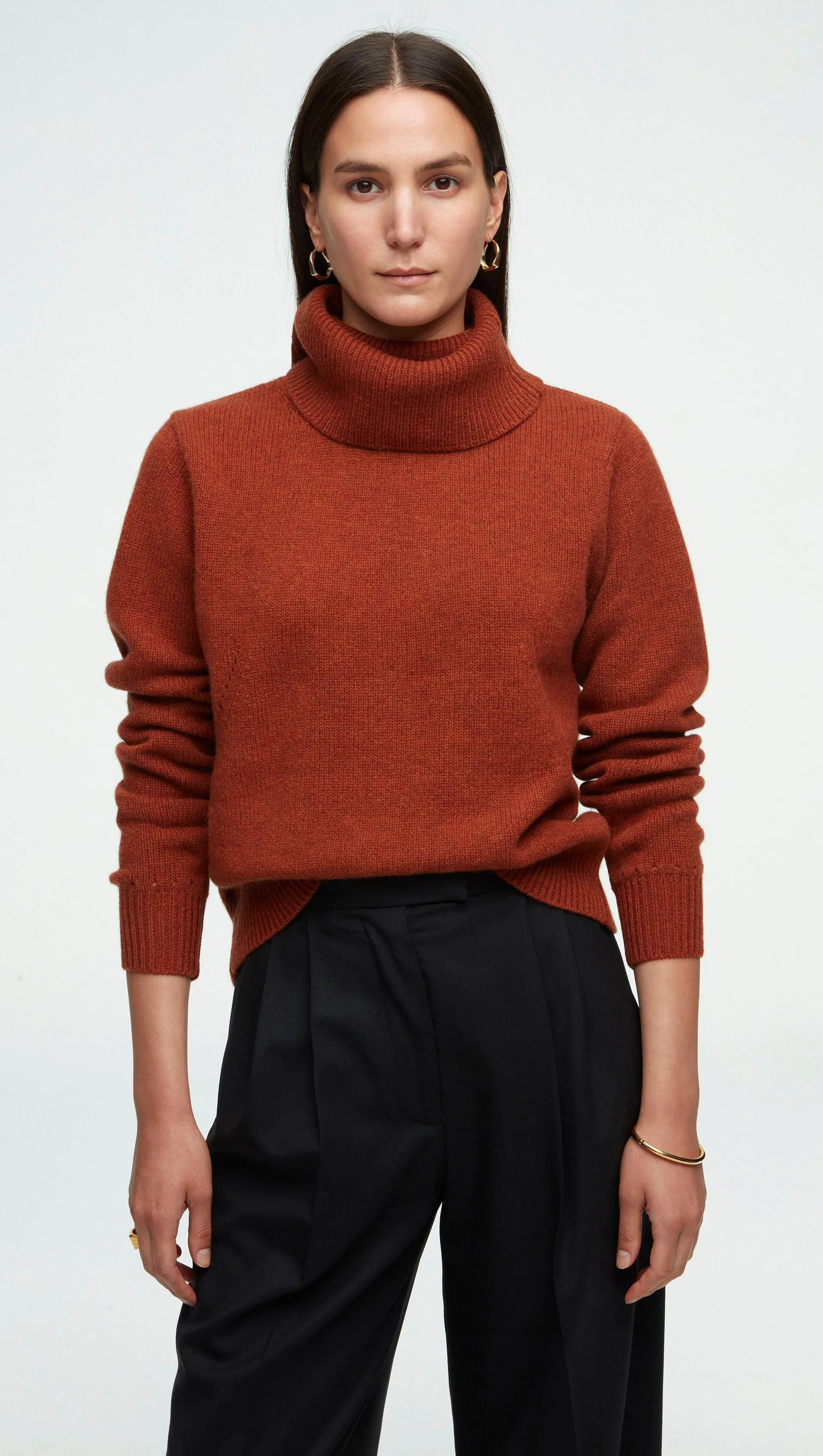 Chunky Turtleneck in Wool-Cashmere | Auburn