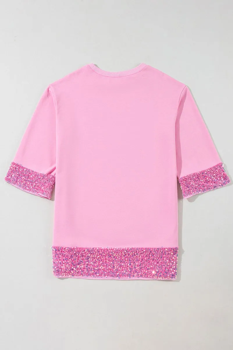 Dazzling Pink Sequin Dress