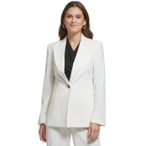 DKNY - Peak-Collar Single-Button Long-Sleeve Blazer