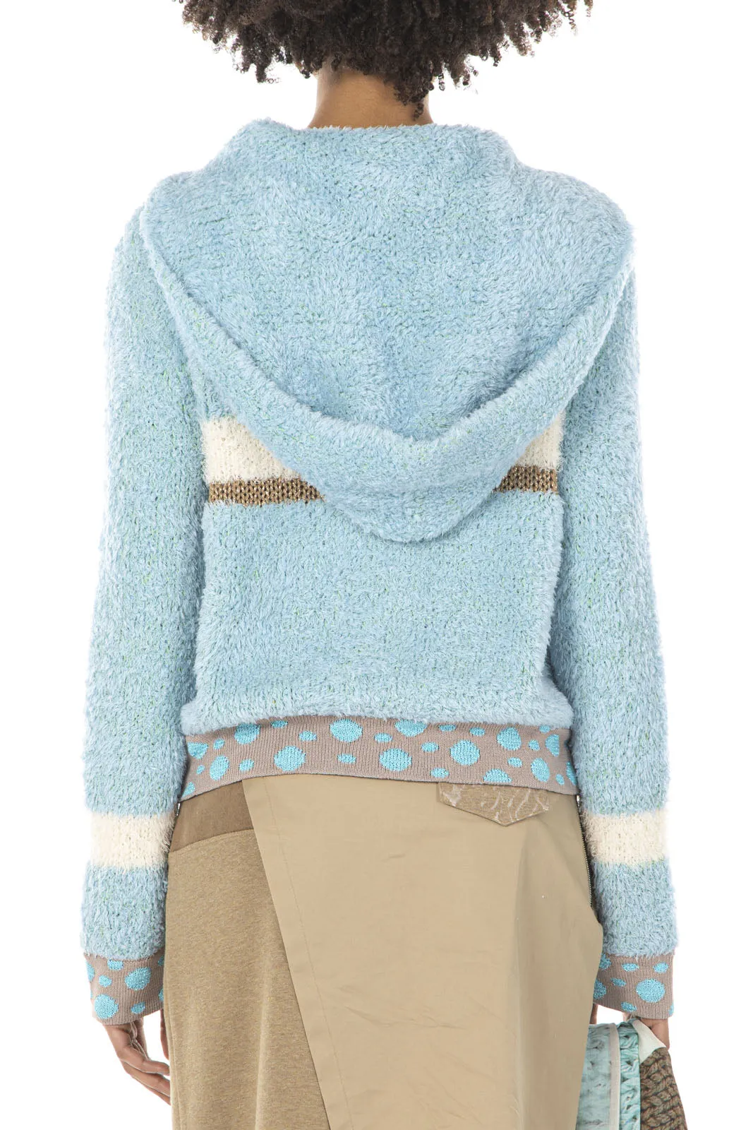 Elisa Cavaletti - Fuzzy Knitted Zip-Up Jacket