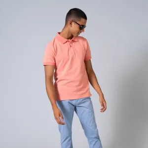 Flamingo Fancy Pink Cotton Polo T-Shirt