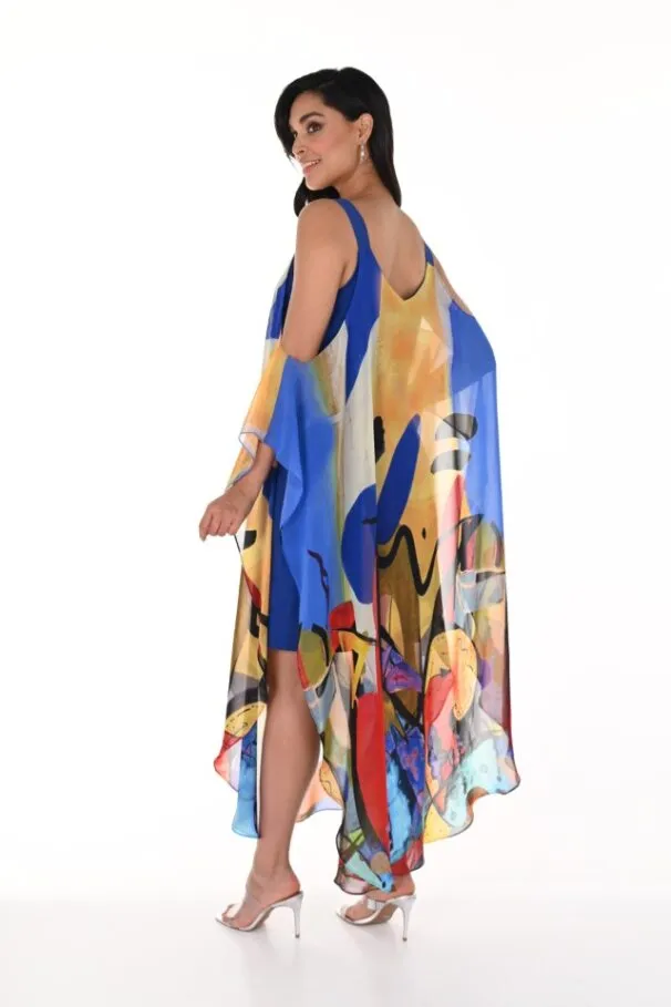 Flowy Abstract Print Dress