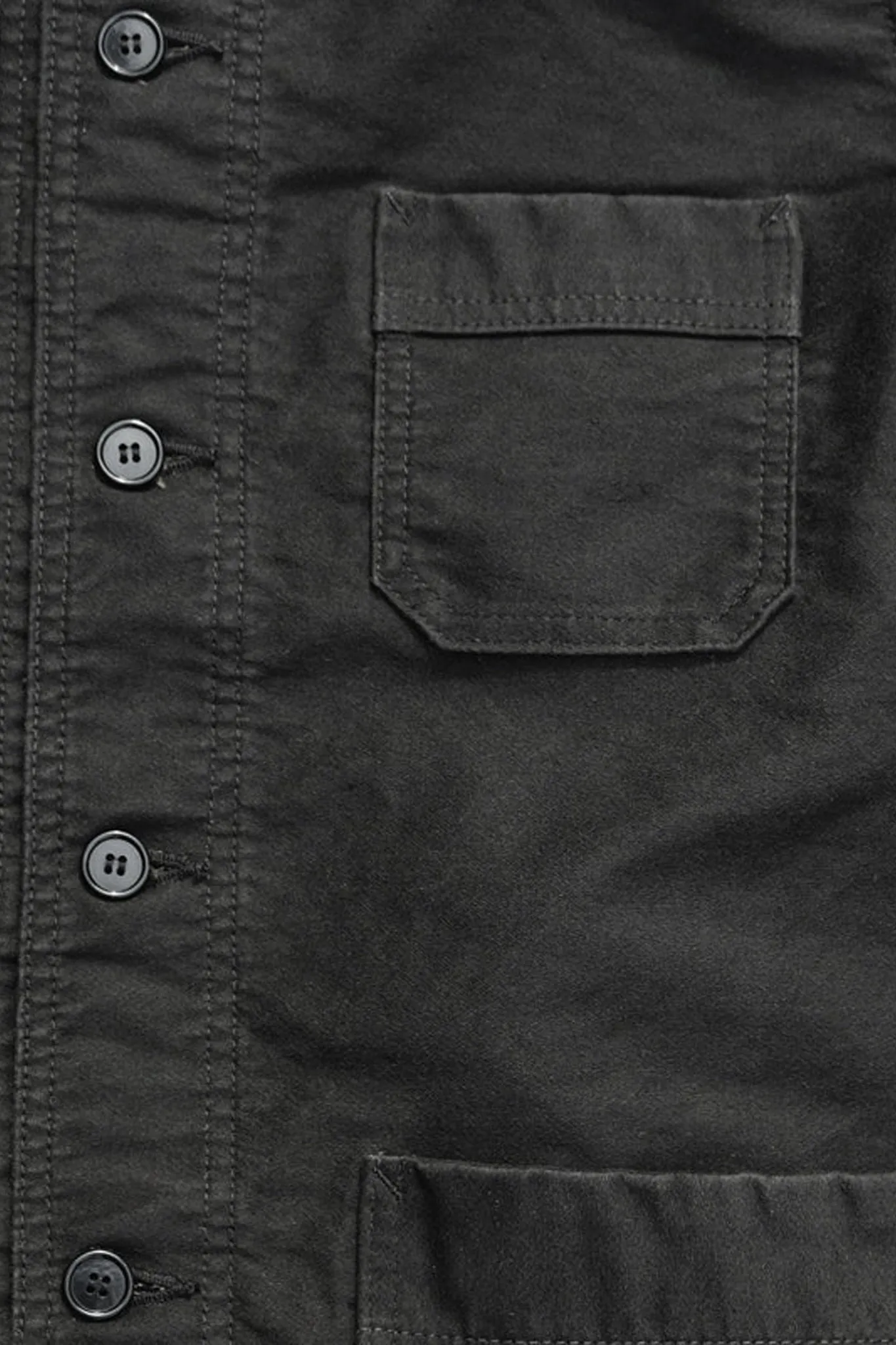 Fullcount French Moleskin Work Jacket - Black