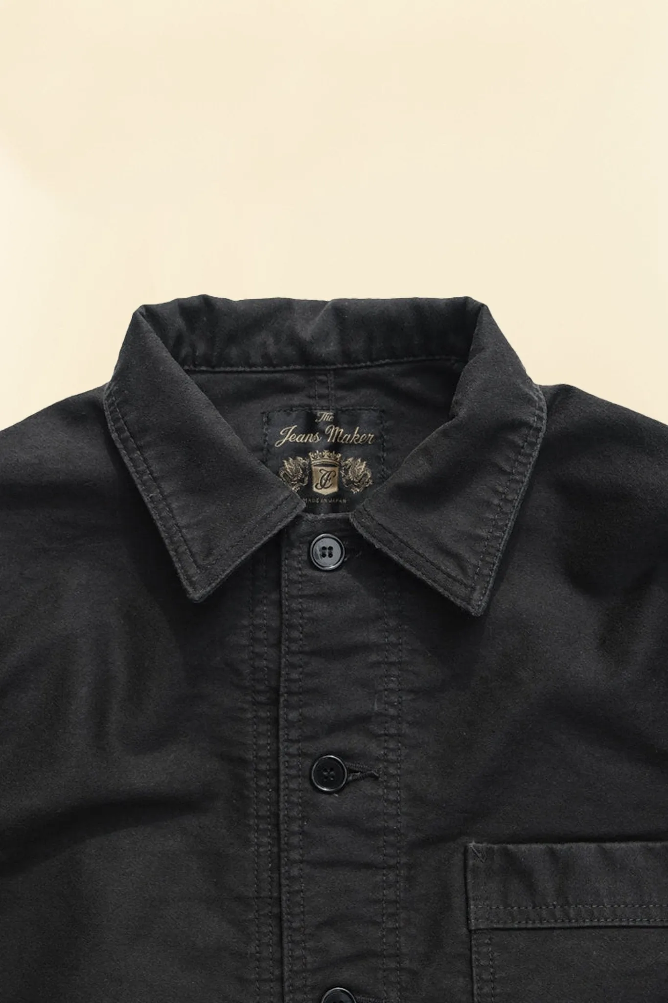 Fullcount French Moleskin Work Jacket - Black