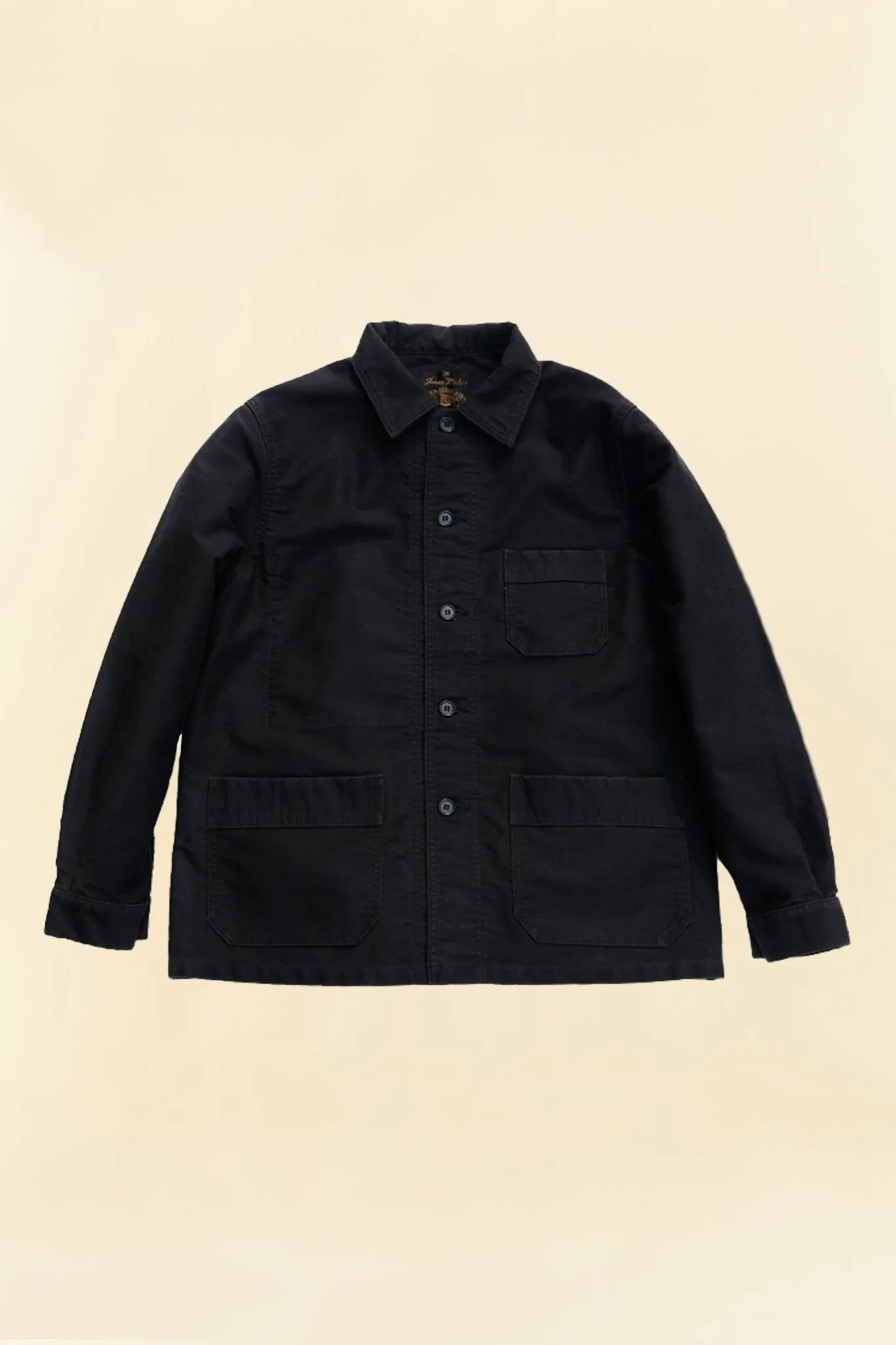 Fullcount French Moleskin Work Jacket - Black