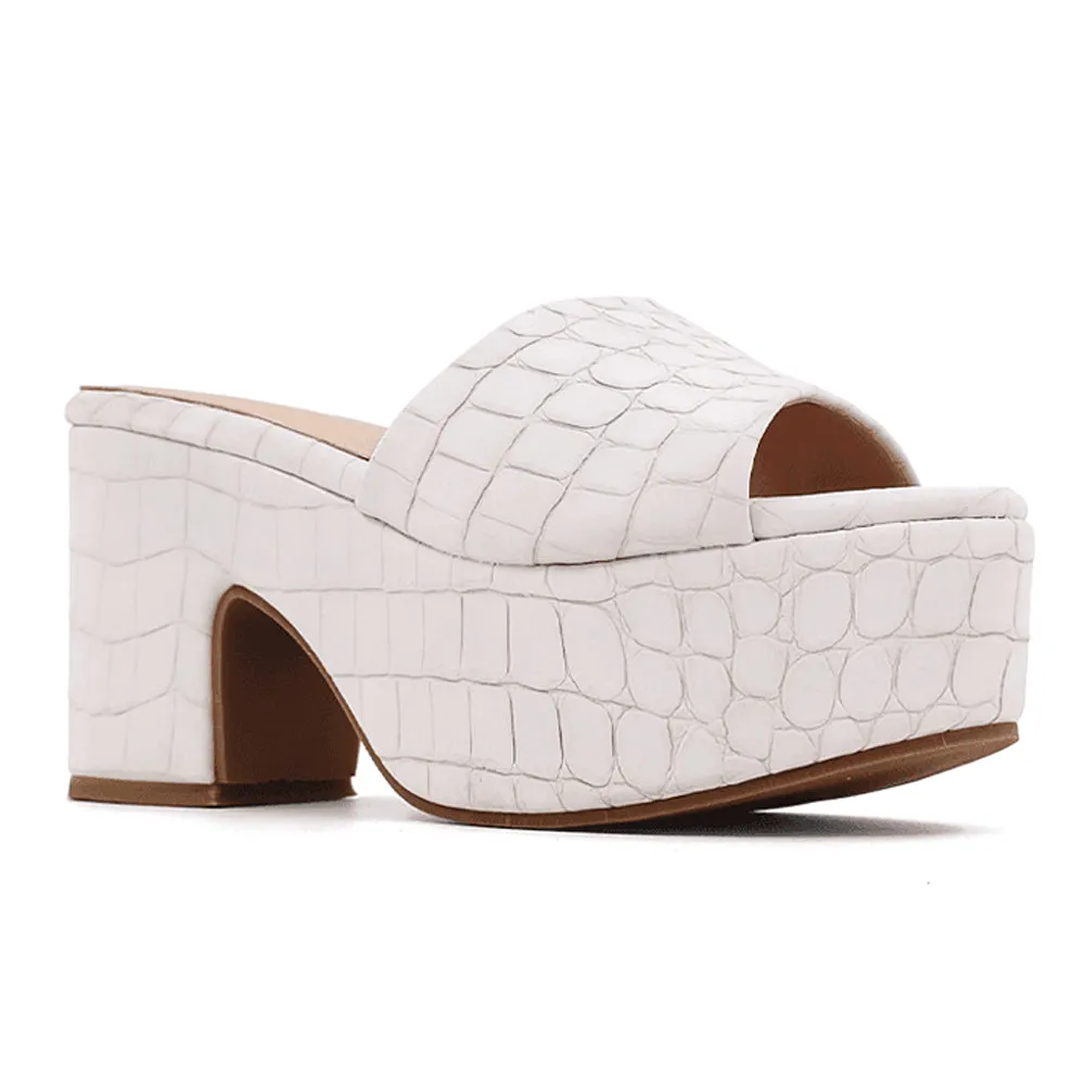 Giza Croc Platform Sandals