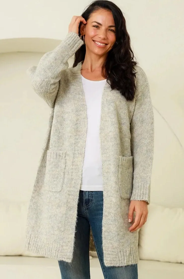 JAMIE KNIT CARDIGAN MARLE