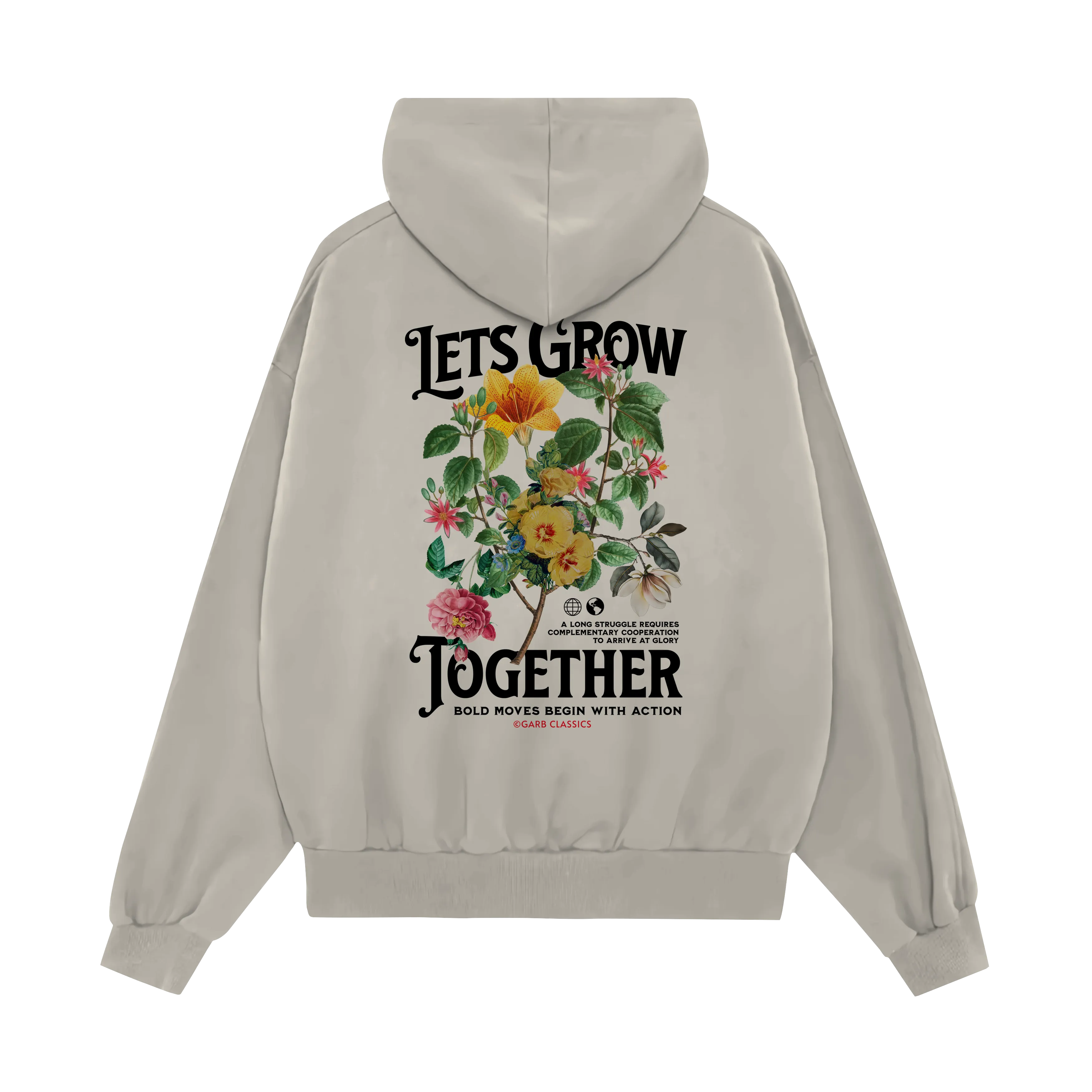 Let's Grow Together Premium Fleece Hoodie