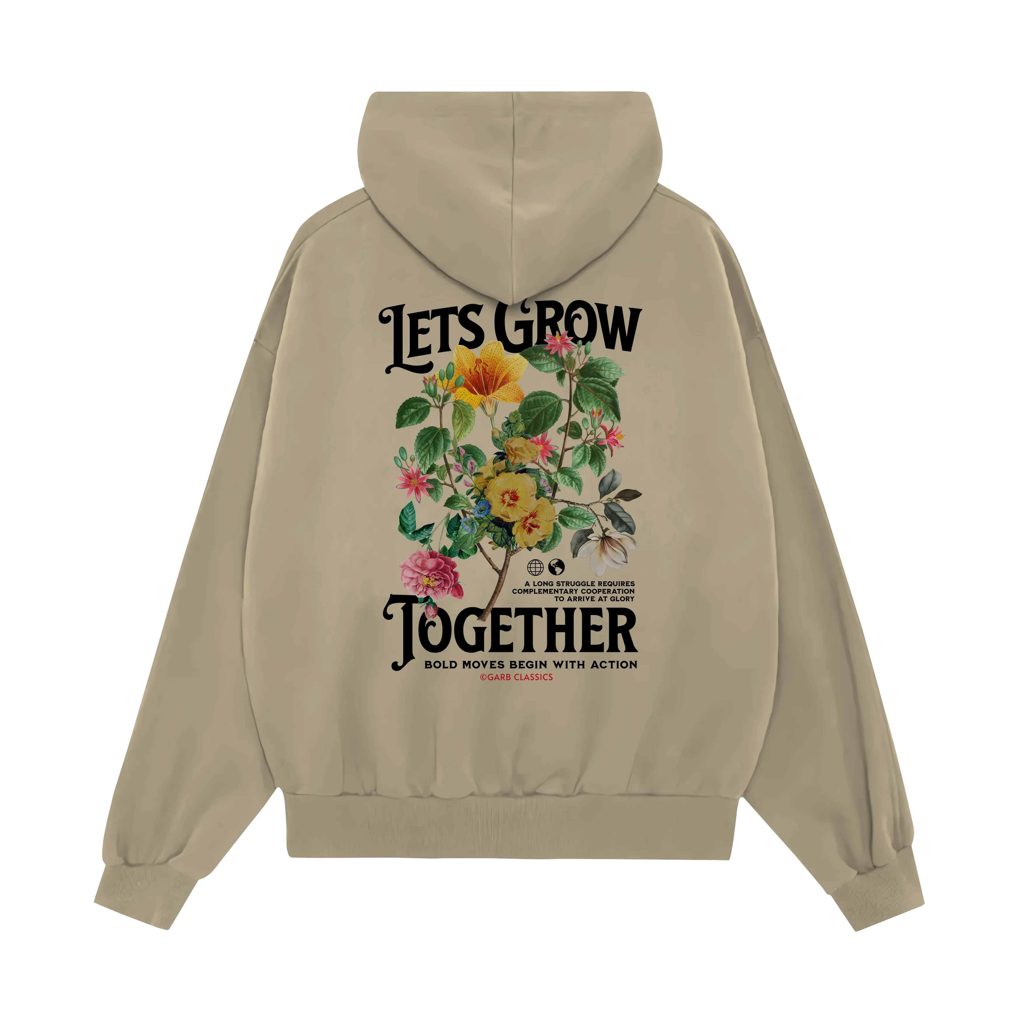 Let's Grow Together Premium Fleece Hoodie