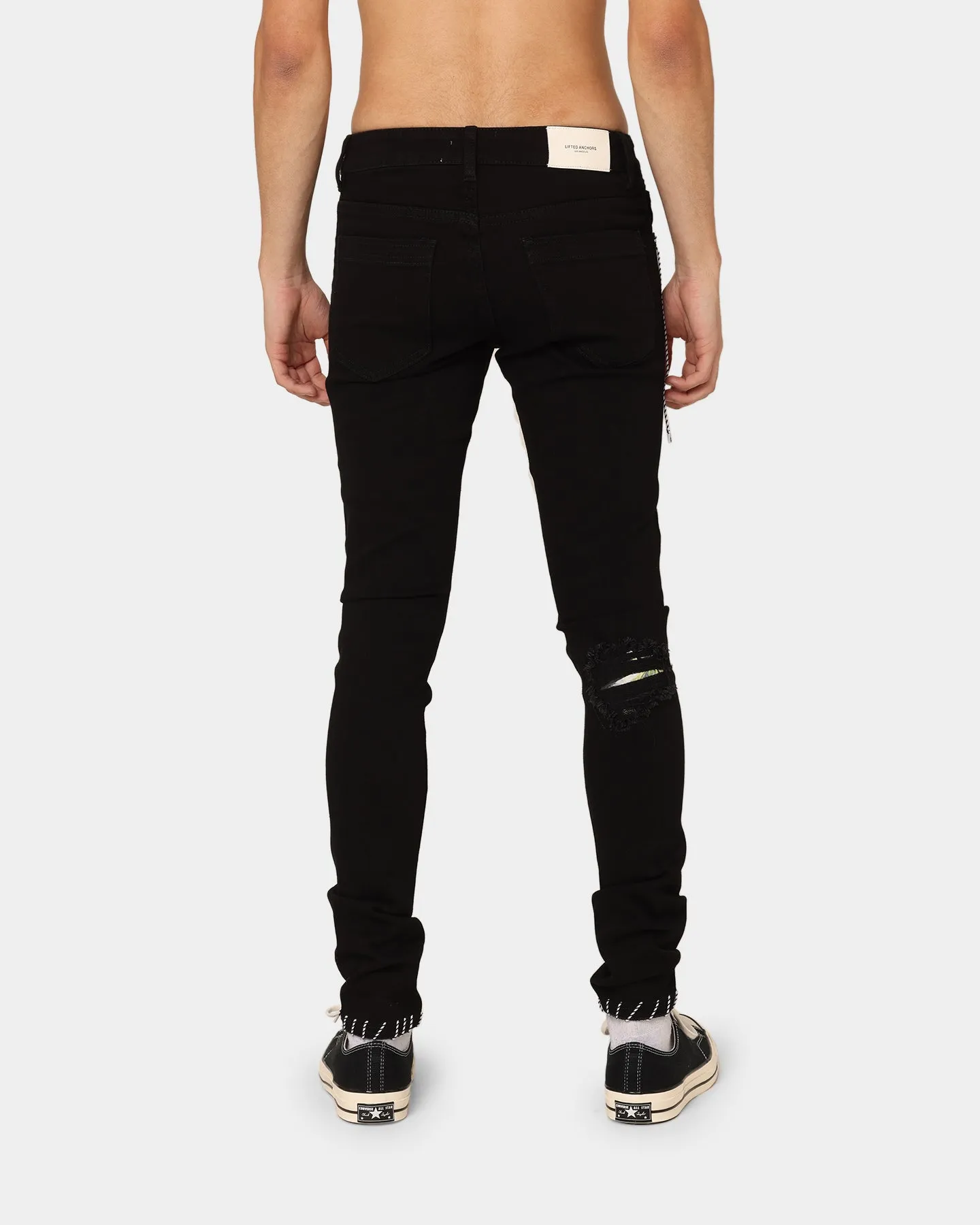 Lifted Anchors Lovell Patch Denim Jeans Black