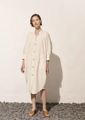 Lightweight Structured Shirt Dress, Cactus