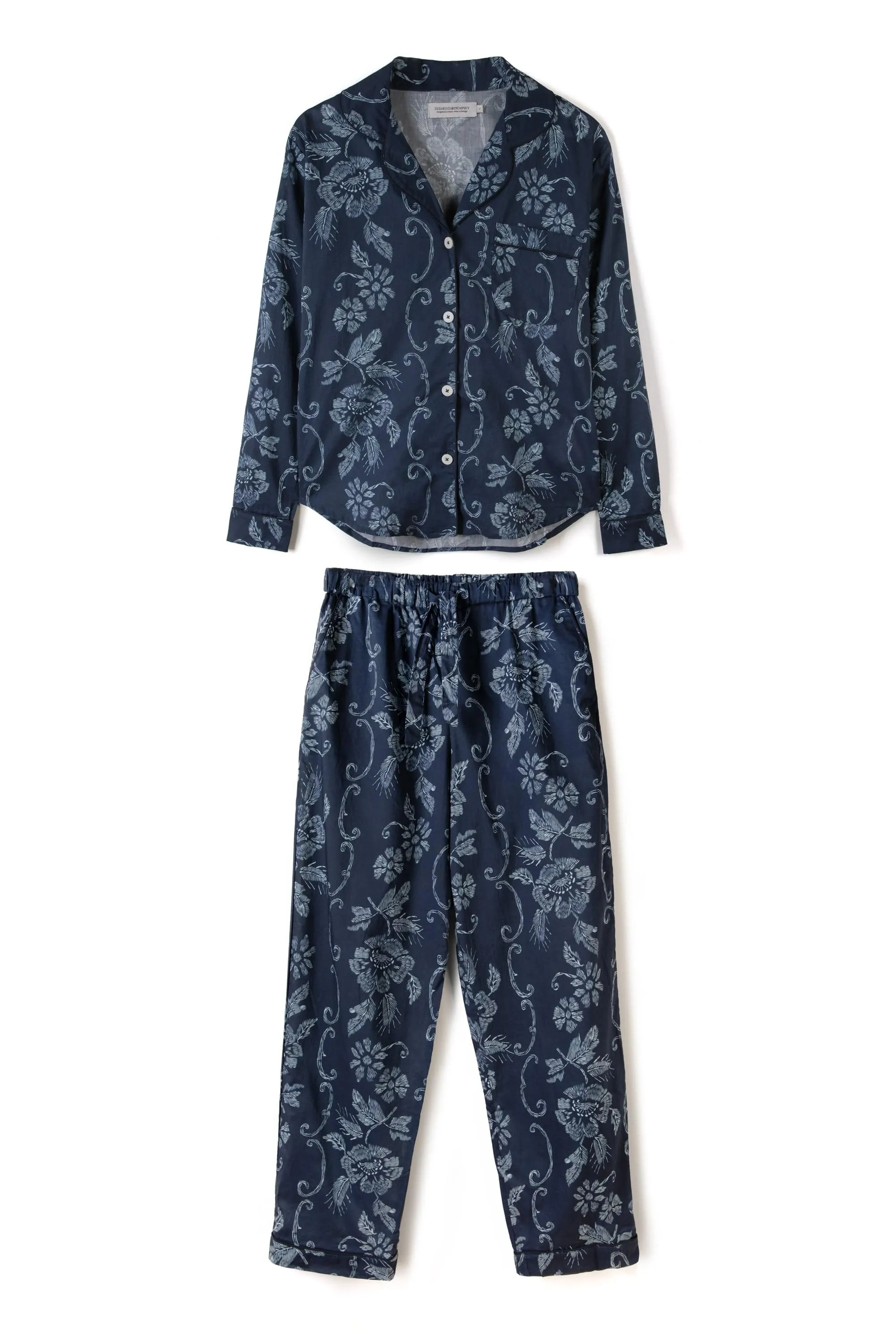 Long Pyjama Set Dorothea Print Navy