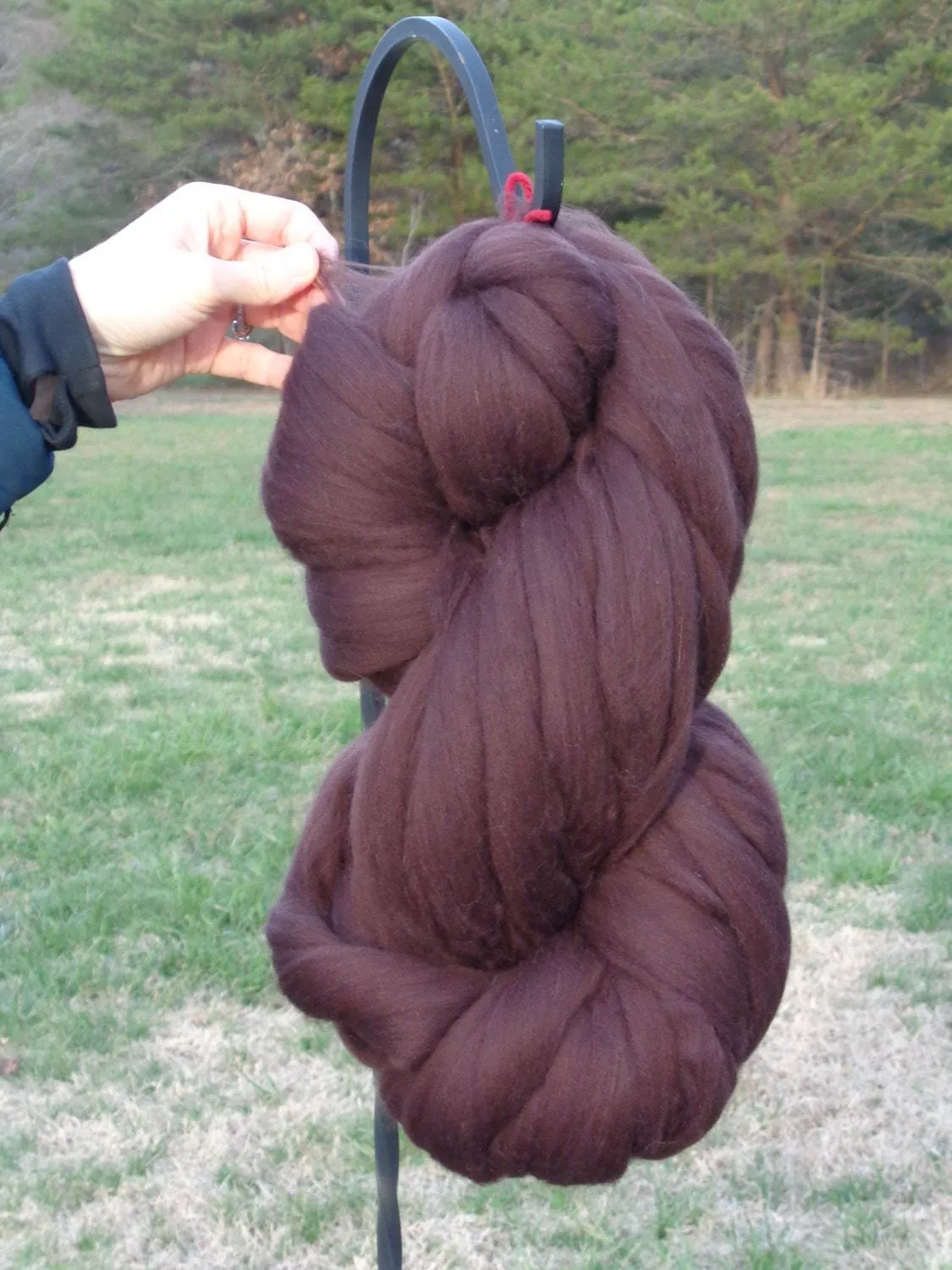 Luxurious Dark Chocolate Merino Wool Roving