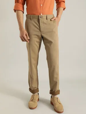 Men Brooklyn Fit Polyester Blend Trouser