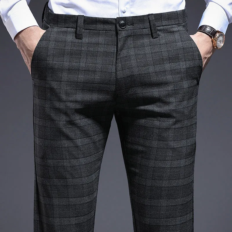 Men's Plaid Trousers