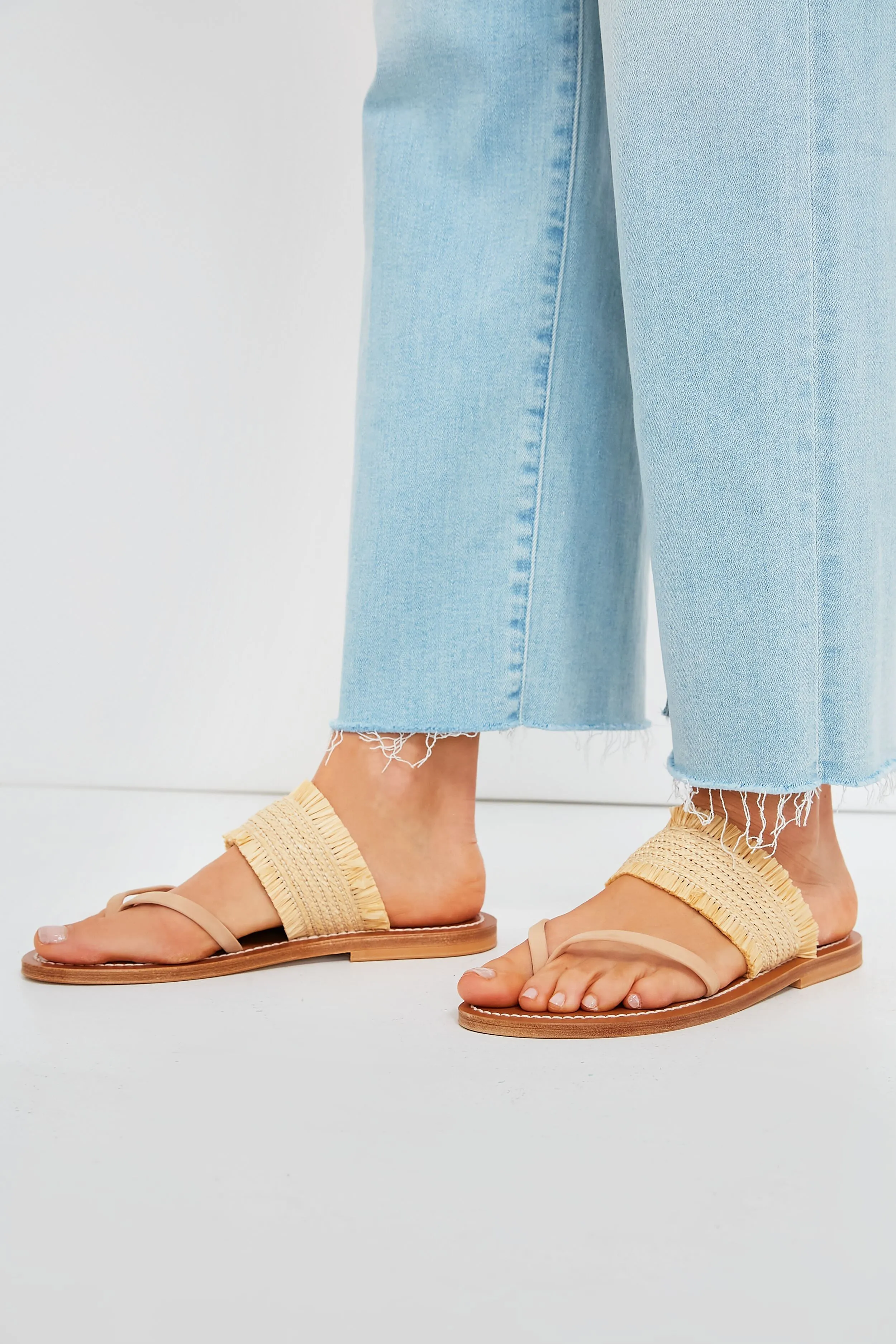 Natural Raffia Telia Sandals