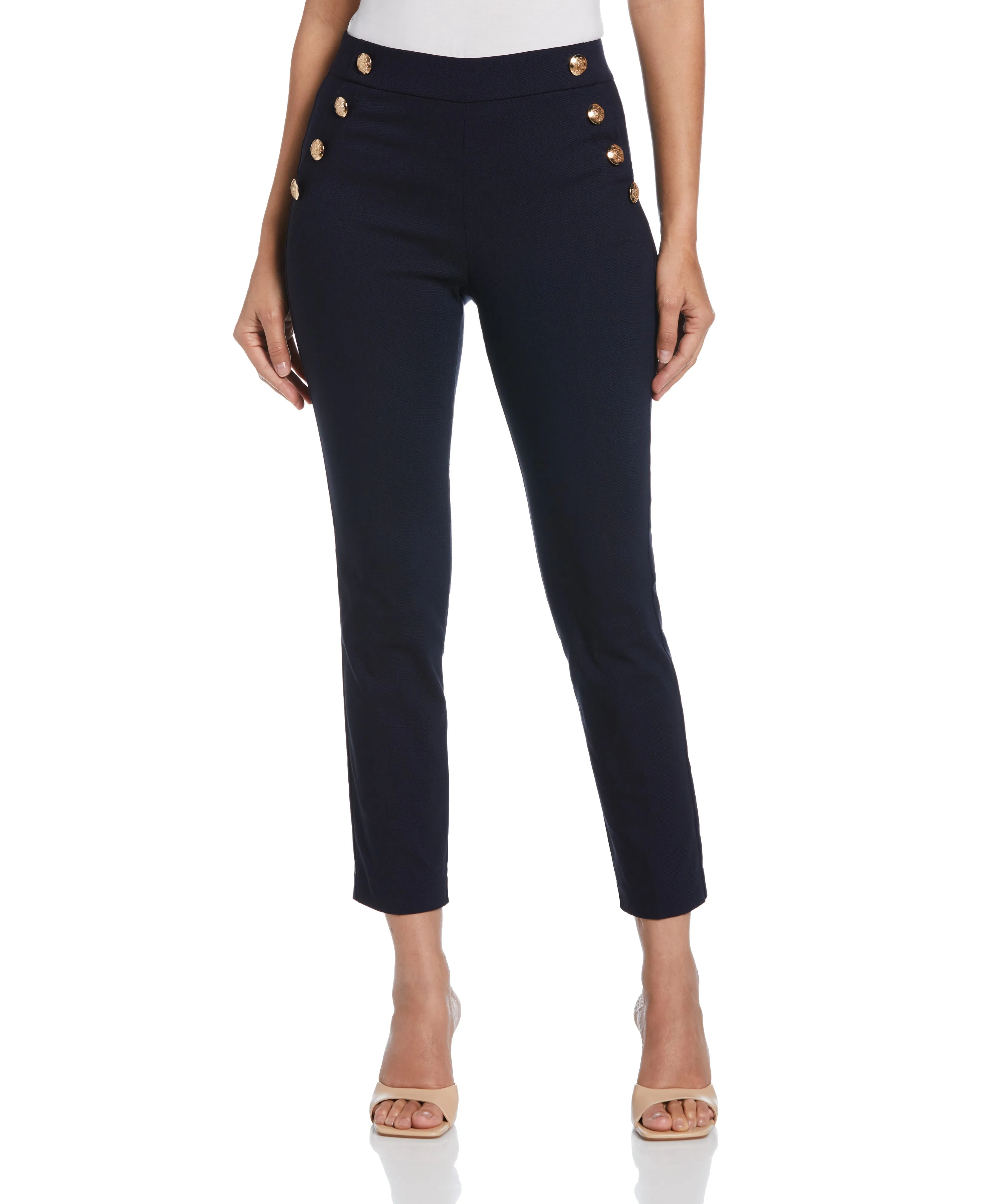 Petite Supreme Stretch Twill Slim Pull-On Ankle Pant