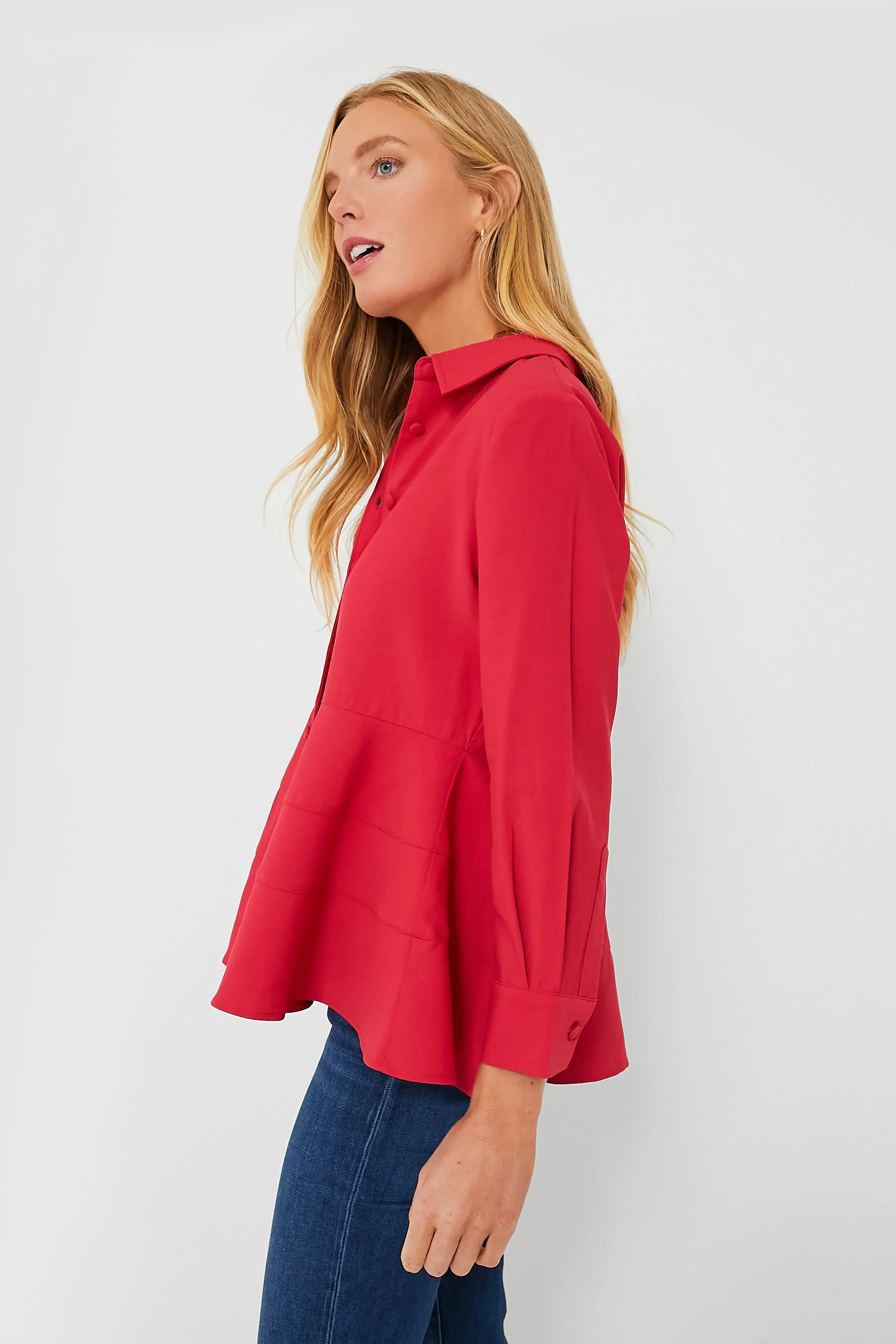 Red Ashlen Blouse