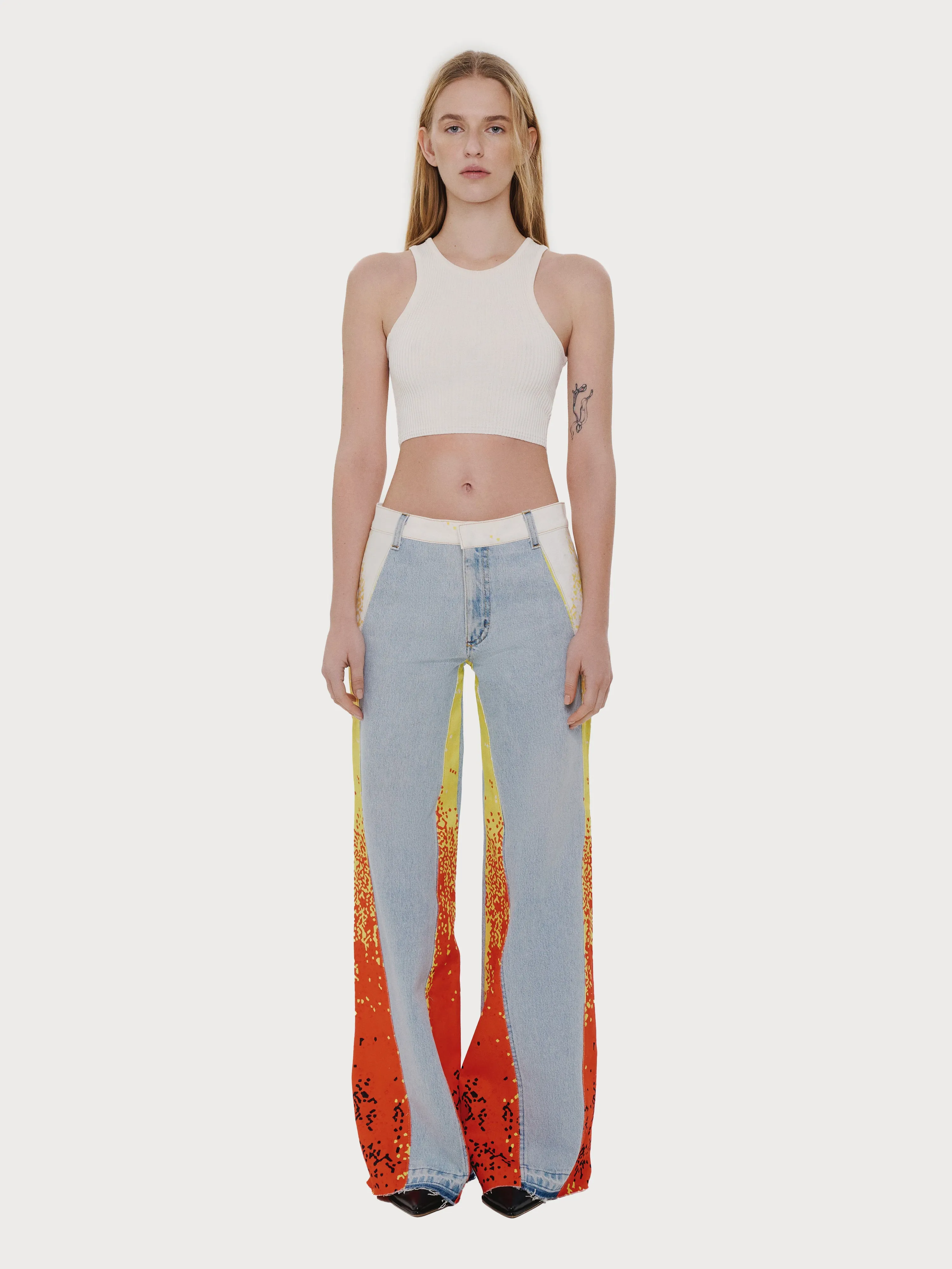 Reworked Flame Jeans