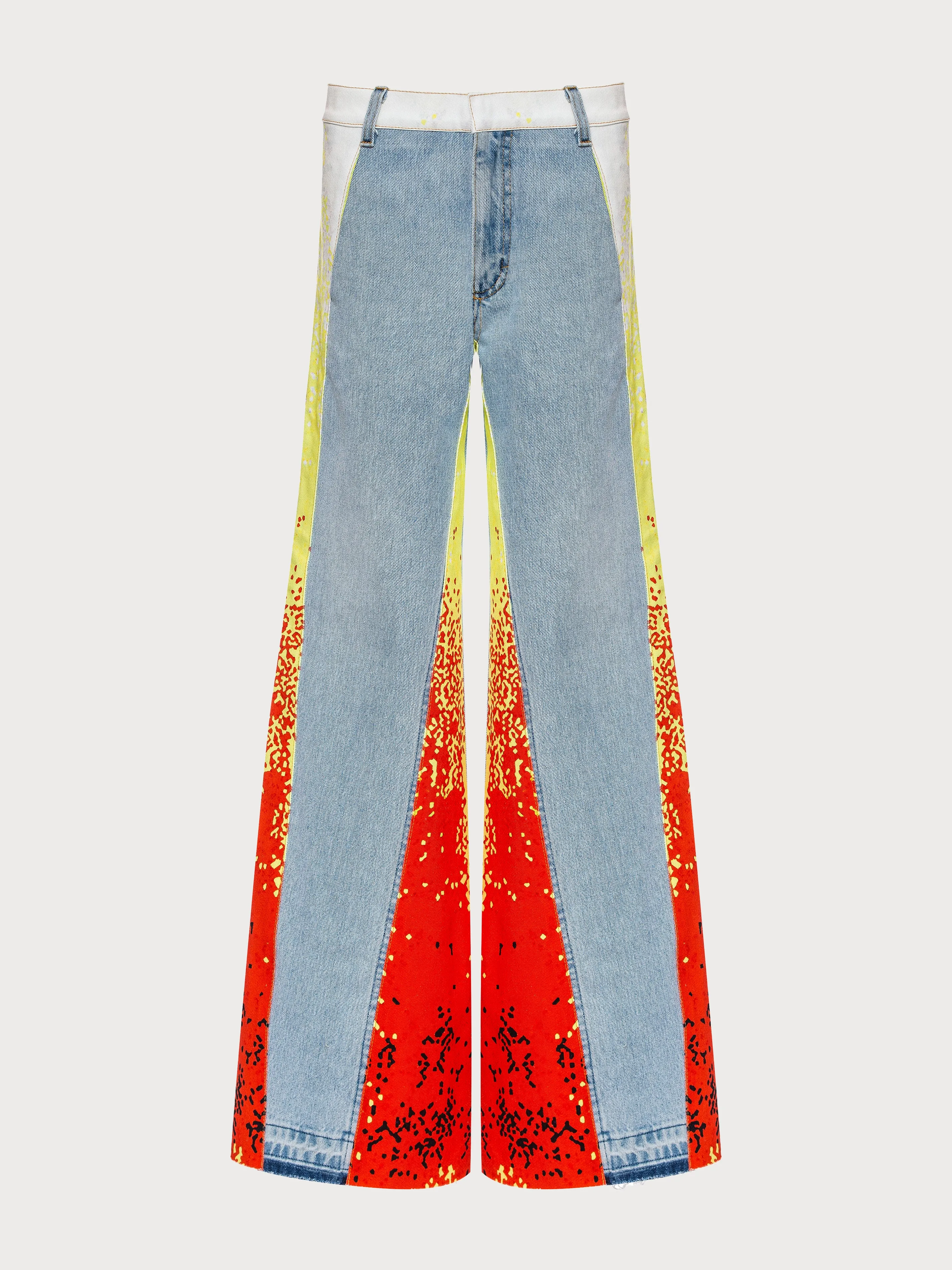 Reworked Flame Jeans