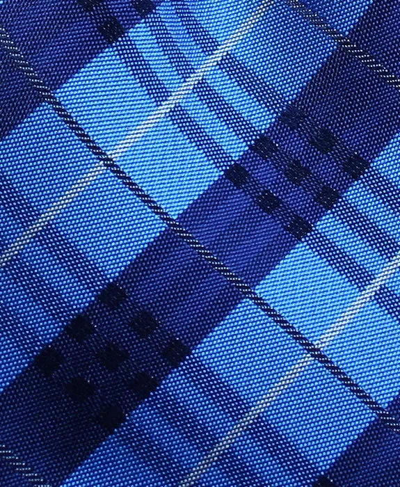 Royal Blue & Navy Plaid Tie