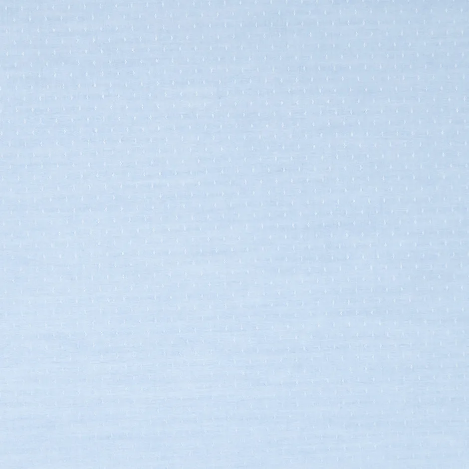 Soft Blue 'Dash' Jacquard Shirting Cotton