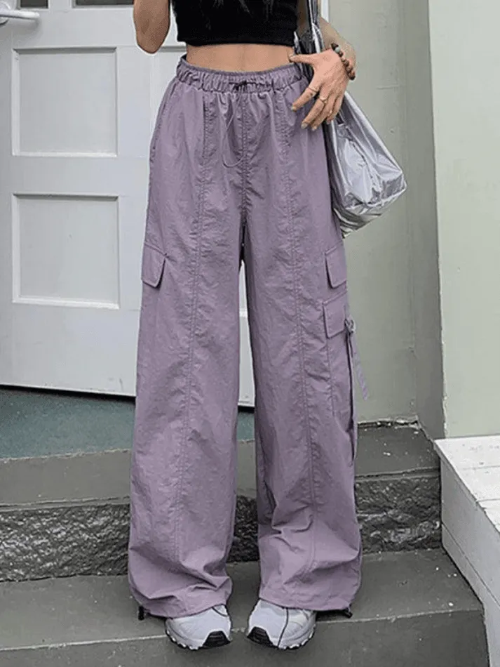 Street Parachute Wide Leg Pants