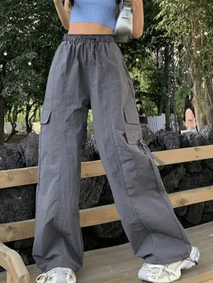 Street Parachute Wide Leg Pants