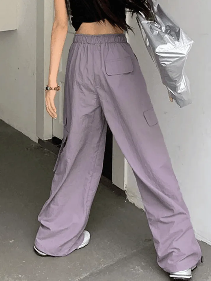 Street Parachute Wide Leg Pants