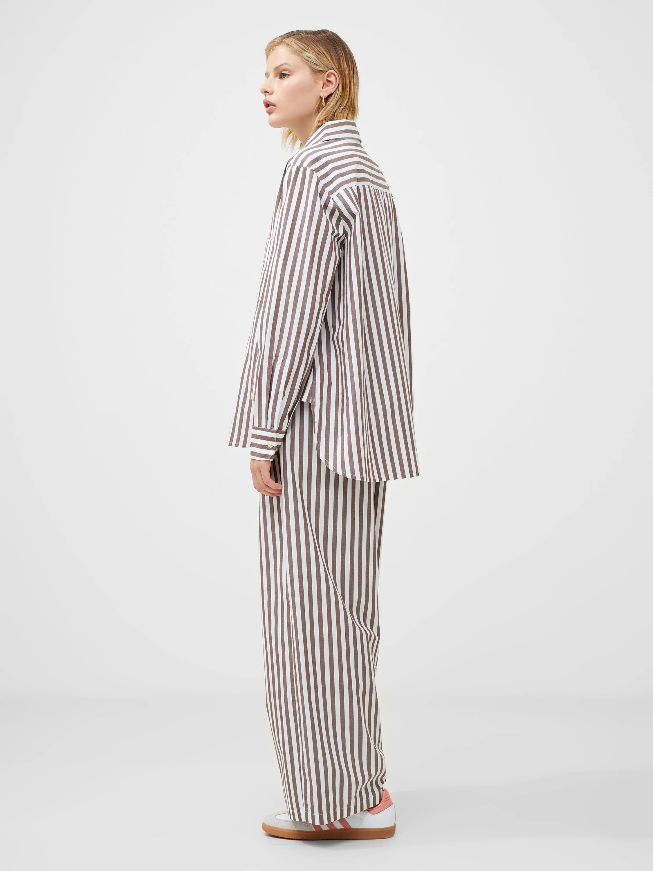 Stripe Poplin Popover Shirt