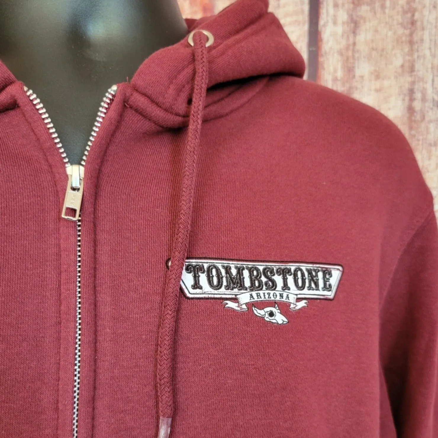 Zip-up Hoodie "Tombstone" by Black Anchor LST14003